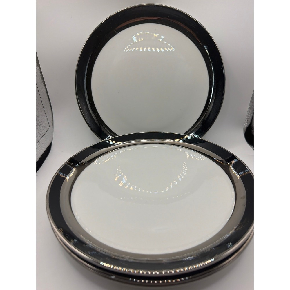 4 Gemini Fine China Salad Plates Gemini Pattern-3515